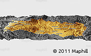 Physical Panoramic Map of Mong Yang, darken, desaturated
