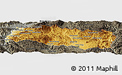 Physical Panoramic Map of Mong Yang, darken, semi-desaturated