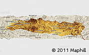 Physical Panoramic Map of Mong Yang, shaded relief outside