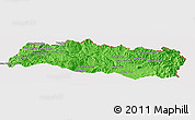 Political Panoramic Map of Mong Yang, cropped outside