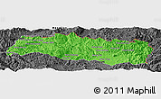 Political Panoramic Map of Mong Yang, darken, desaturated