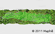 Political Panoramic Map of Mong Yang, satellite outside
