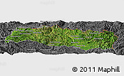 Satellite Panoramic Map of Mong Yang, desaturated