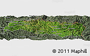 Satellite Panoramic Map of Mong Yang, semi-desaturated