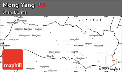 Blank Simple Map of Mong Yang