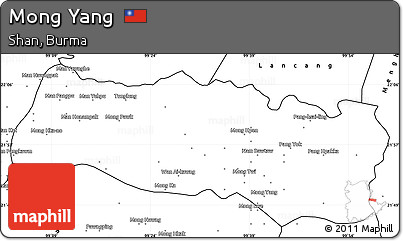 Blank Simple Map of Mong Yang