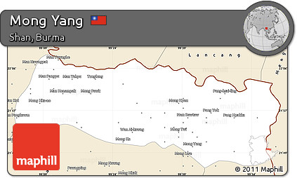 Classic Style Simple Map of Mong Yang