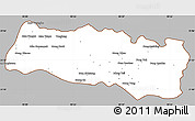 Gray Simple Map of Mong Yang, cropped outside