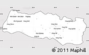Silver Style Simple Map of Mong Yang, cropped outside