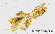 Physical Map of Mong Yawng, single color outside