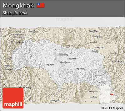 Classic Style 3D Map of Mongkhak