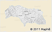 Classic Style 3D Map of Mongkhak, single color outside