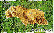 Physical 3D Map of Mongkhak, satellite outside
