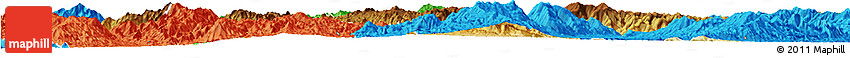 Physical Horizon Map of Mongkhak, political outside