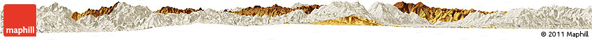 Physical Horizon Map of Mongkhak, shaded relief outside