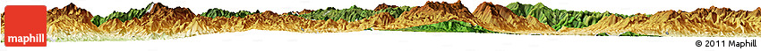 Satellite Horizon Map of Mongkhak, physical outside