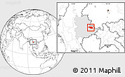 Blank Location Map of Mongkhak, highlighted parent region