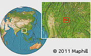 Satellite Location Map of Mongkhak