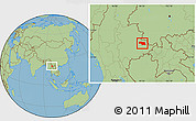 Savanna Style Location Map of Mongkhak