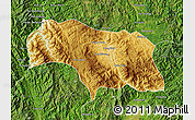 Physical Map of Mongkhak, satellite outside