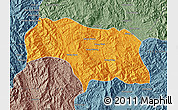 Political Map of Mongkhak, semi-desaturated