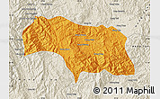 Political Map of Mongkhak, shaded relief outside