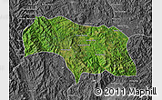 Satellite Map of Mongkhak, desaturated
