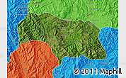 Satellite Map of Mongkhak, political outside