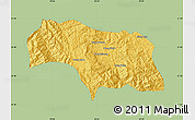 Savanna Style Map of Mongkhak, single color outside