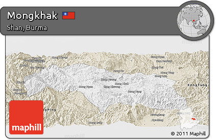 Classic Style Panoramic Map of Mongkhak