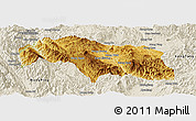 Physical Panoramic Map of Mongkhak, shaded relief outside