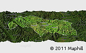 Satellite Panoramic Map of Mongkhak, darken