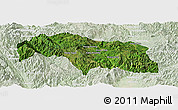 Satellite Panoramic Map of Mongkhak, lighten