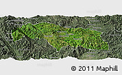 Satellite Panoramic Map of Mongkhak, semi-desaturated