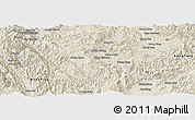 Shaded Relief Panoramic Map of Mongkhak