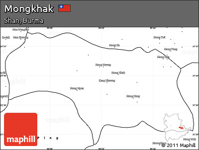 Blank Simple Map of Mongkhak
