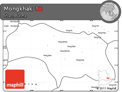 Blank Simple Map of Mongkhak