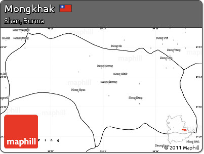 Blank Simple Map of Mongkhak