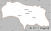 Gray Simple Map of Mongkhak, cropped outside