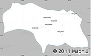 Gray Simple Map of Mongkhak, single color outside