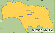Savanna Style Simple Map of Mongkhak, cropped outside
