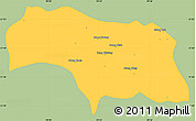 Savanna Style Simple Map of Mongkhak, single color outside