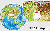 Physical Location Map of Namhkan, highlighted parent region