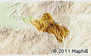 Physical 3D Map of Namhsan, lighten