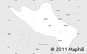 Silver Style Simple Map of Namhsan