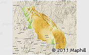 Physical 3D Map of Nawnghkio, shaded relief outside
