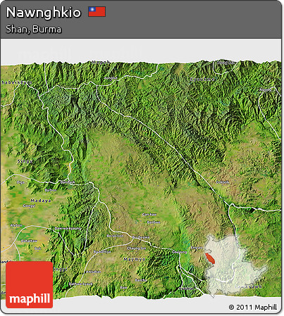 Satellite 3D Map of Nawnghkio