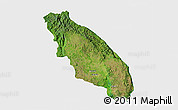 Satellite 3D Map of Nawnghkio, single color outside