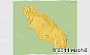 Savanna Style 3D Map of Nawnghkio, single color outside