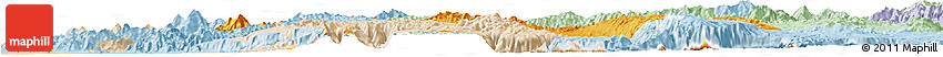 Political Horizon Map of Nawnghkio, lighten